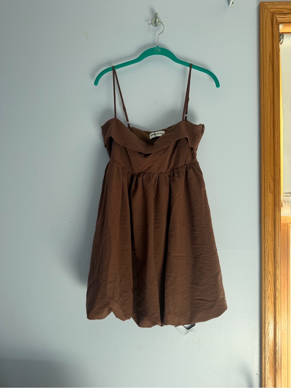 Princess Polly Brown V-Neck Mini Dress